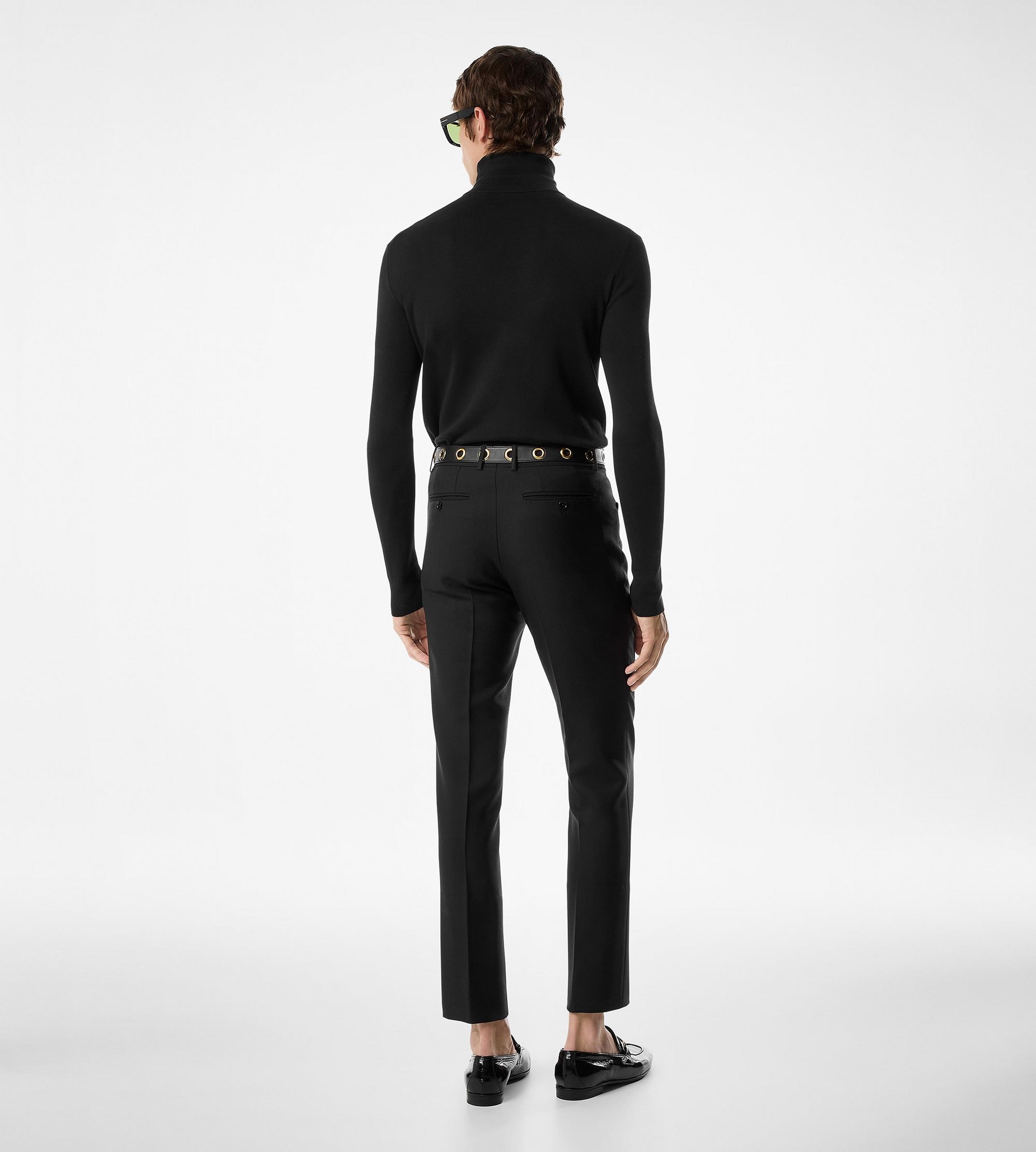 COTTON JERSEY ROLL NECK SWEATER - 3