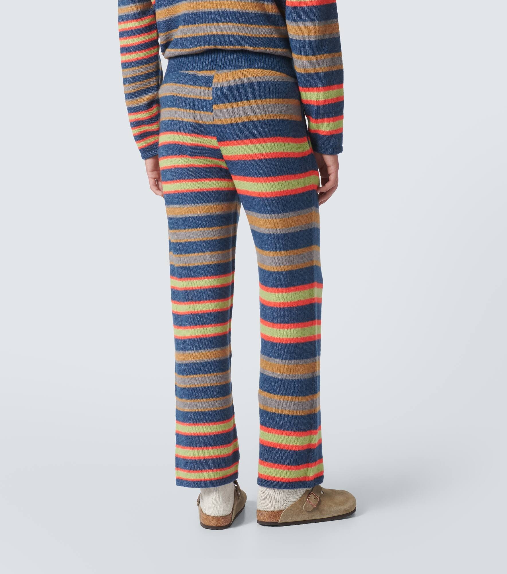Leo striped cashmere and cotton pants - 4
