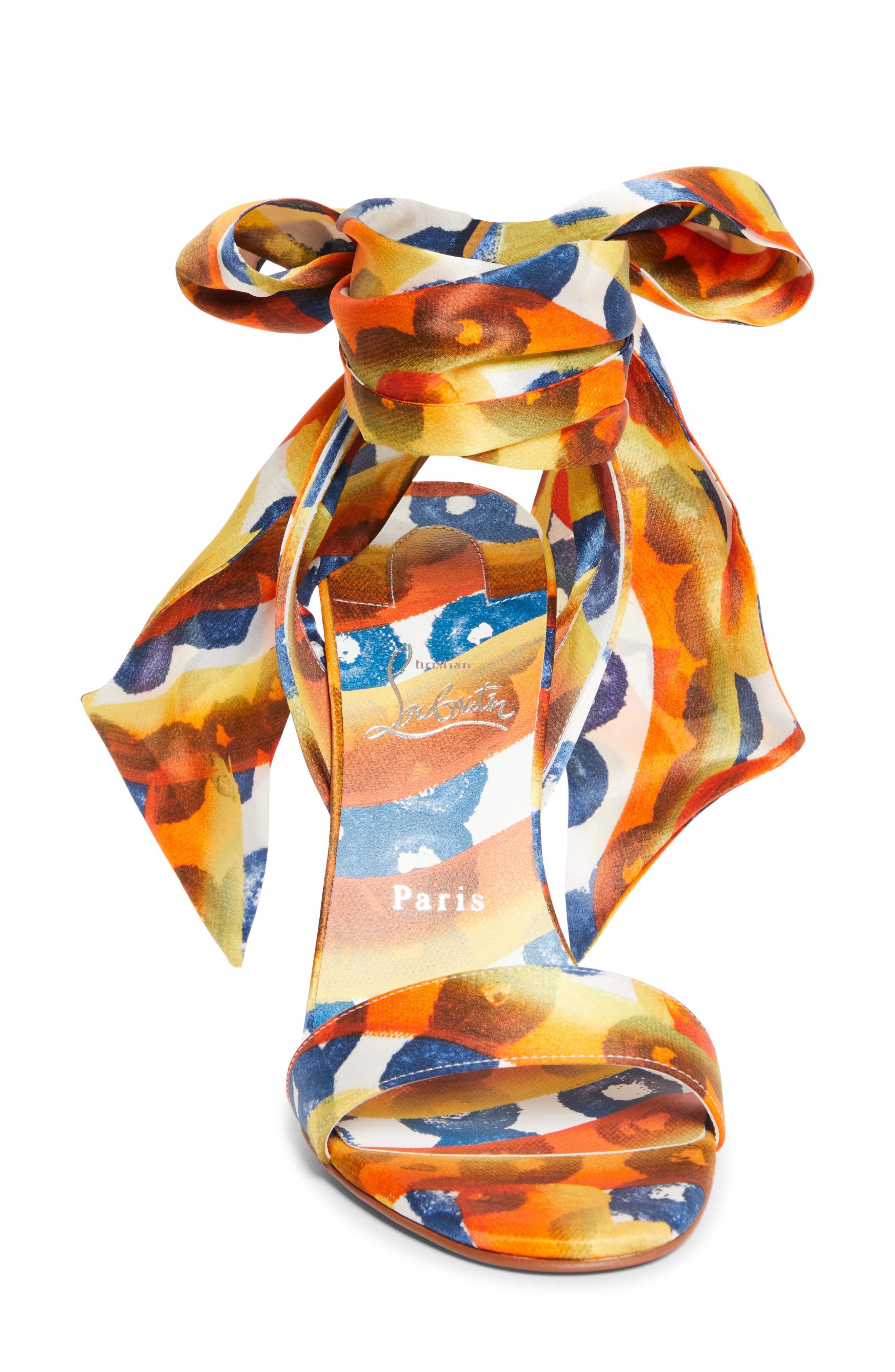 Christian Louboutin Miss Z Desert Sandal in Multi Magma/Lin Mult at Nordstrom - 4
