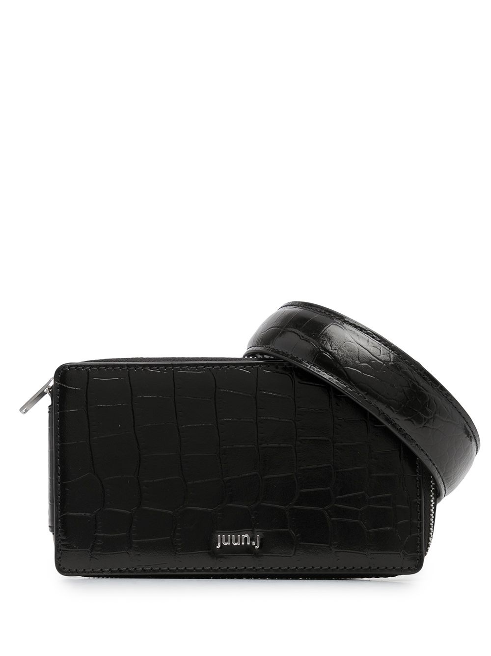 crocodile effect belt bag - 1