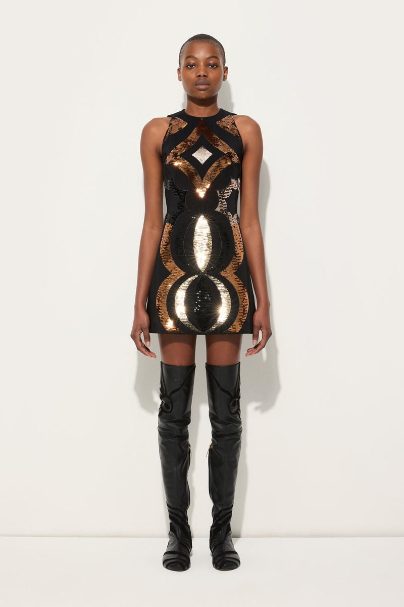 PUCCI SLEEVELESS DRESS WITH COLLANE EMBROIDERY outlook