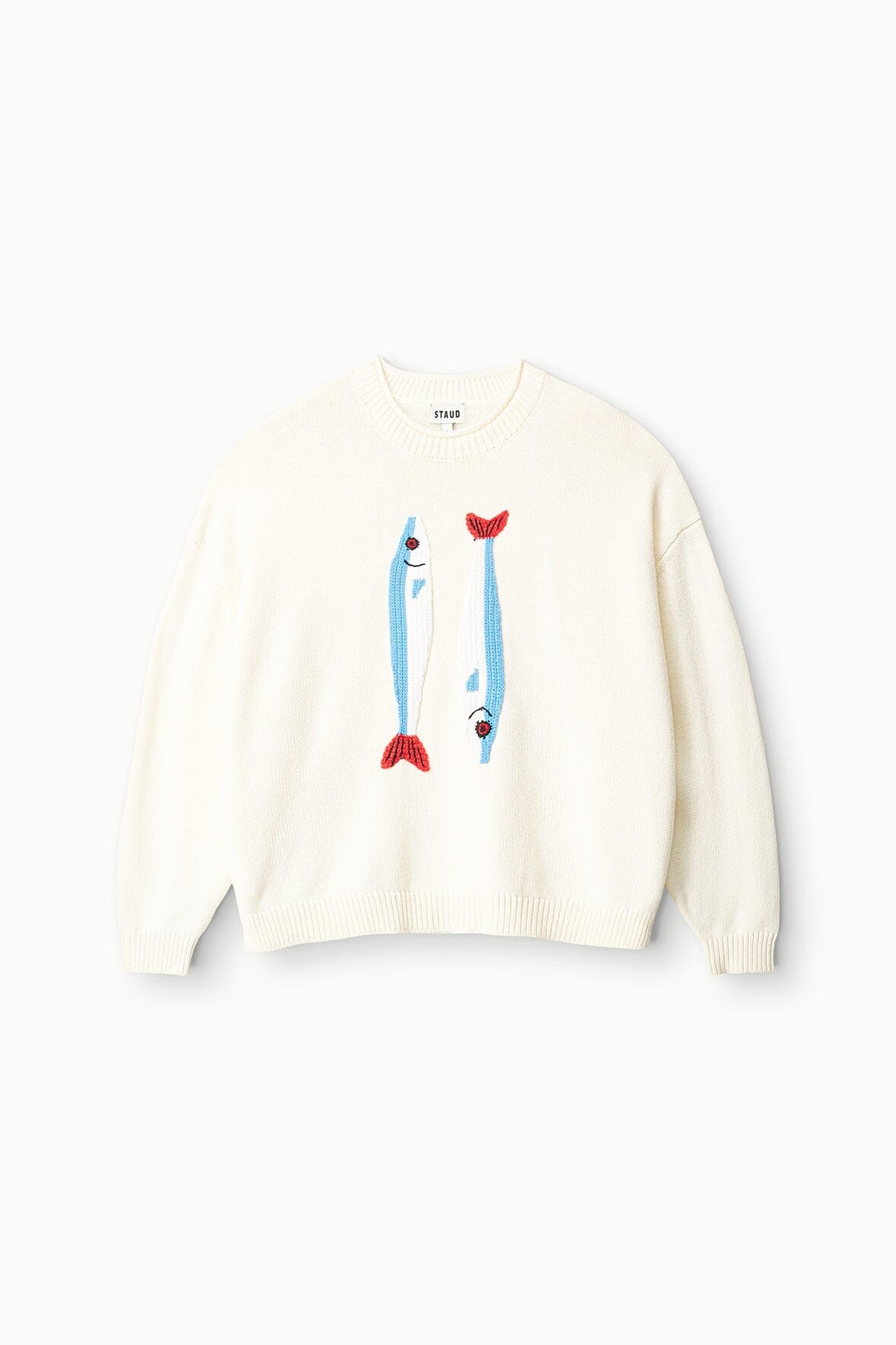 STAUD GIADA SWEATER PIER IVORY - 1