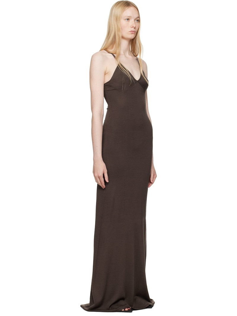 Brown Slip Maxi Dress 2