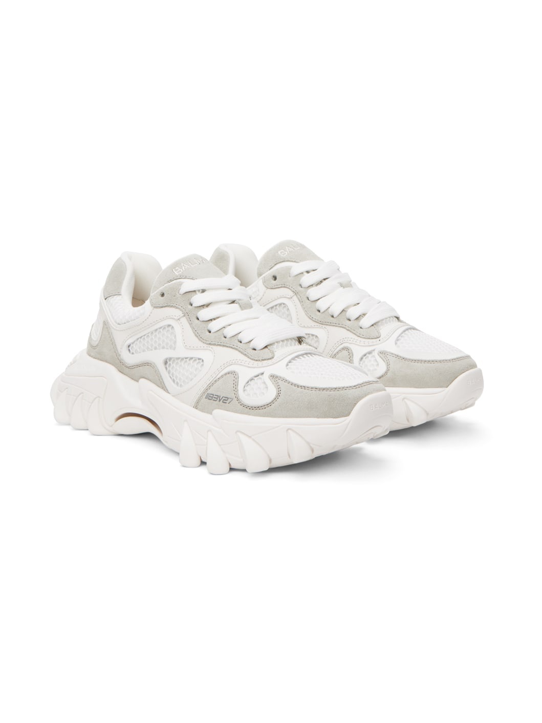 White B-East Sneakers - 4