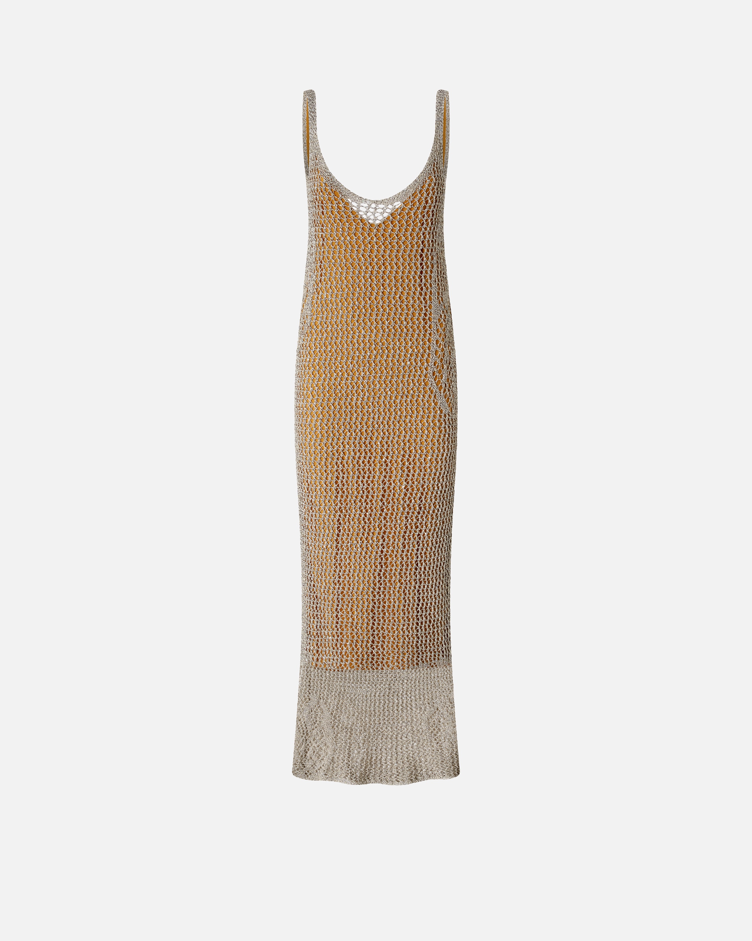 PERFORATED MERMAID DRESS WITH SEQUINS - 1