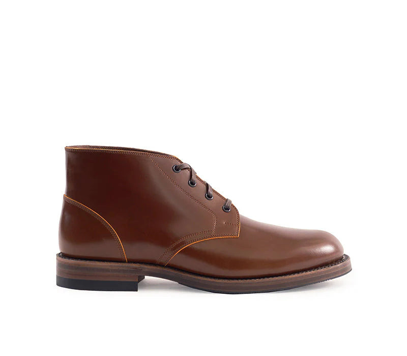 LK-022 Steadfast Chukka Shinki Hikaku Shell Cordovan Cognac - 4