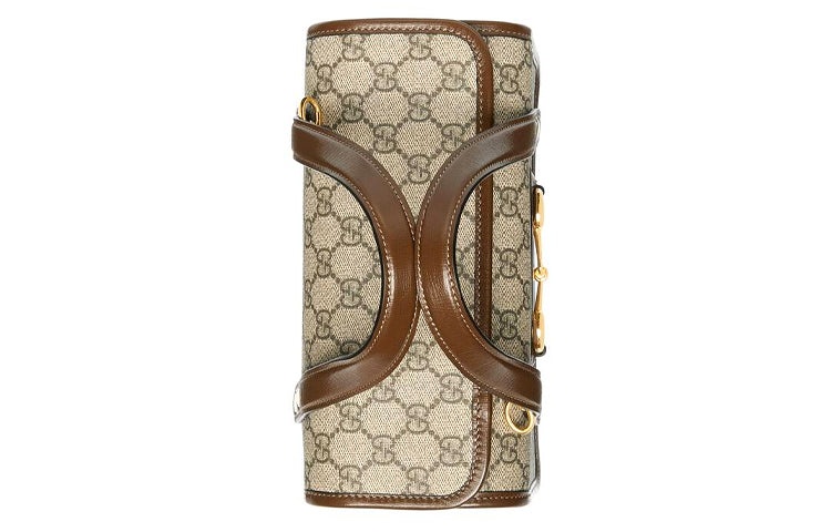 (WMNS) Gucci Canvas Horsebit 1955 Old Flower Logo Single-Shoulder Bag Mini Brown 645453-92TCG-8563 - 6