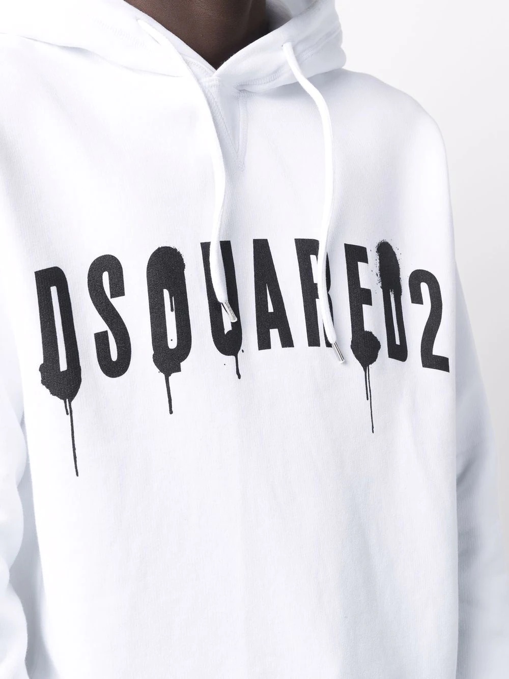 logo-print drawstring hoodie - 5