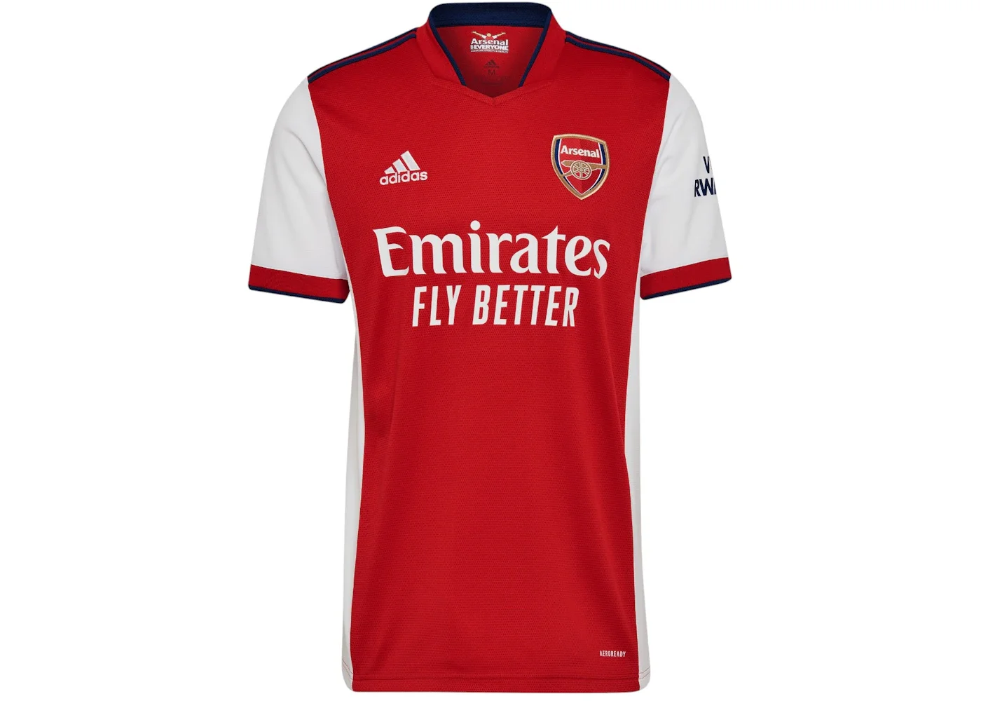 adidas Arsenal 21/22 Home Jersey White Scarlet - 1