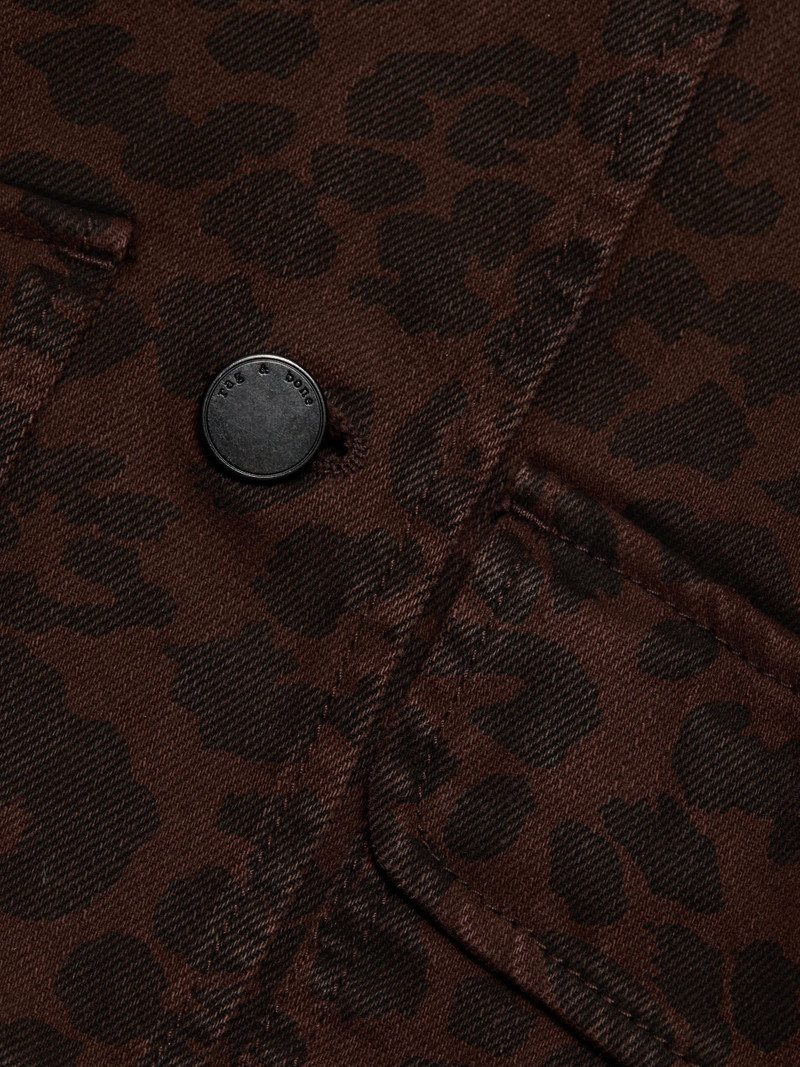 Women's Natalia Leopard-Print Cotton Jacket - Espresso Leopard 7
