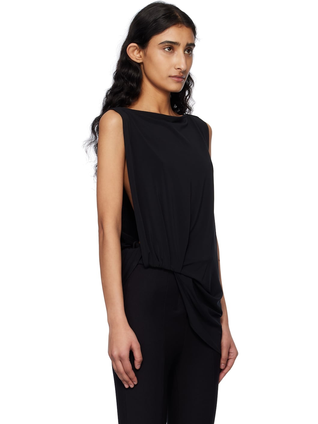 Black La Croisière 'The Peplo' Top - 2