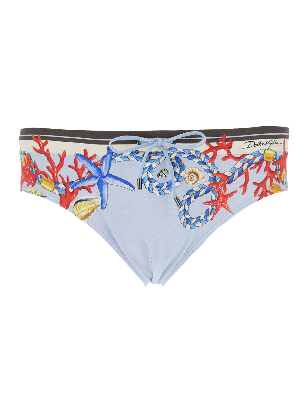 Dolce & Gabbana Men Slip Stampa Conchiglie - 1