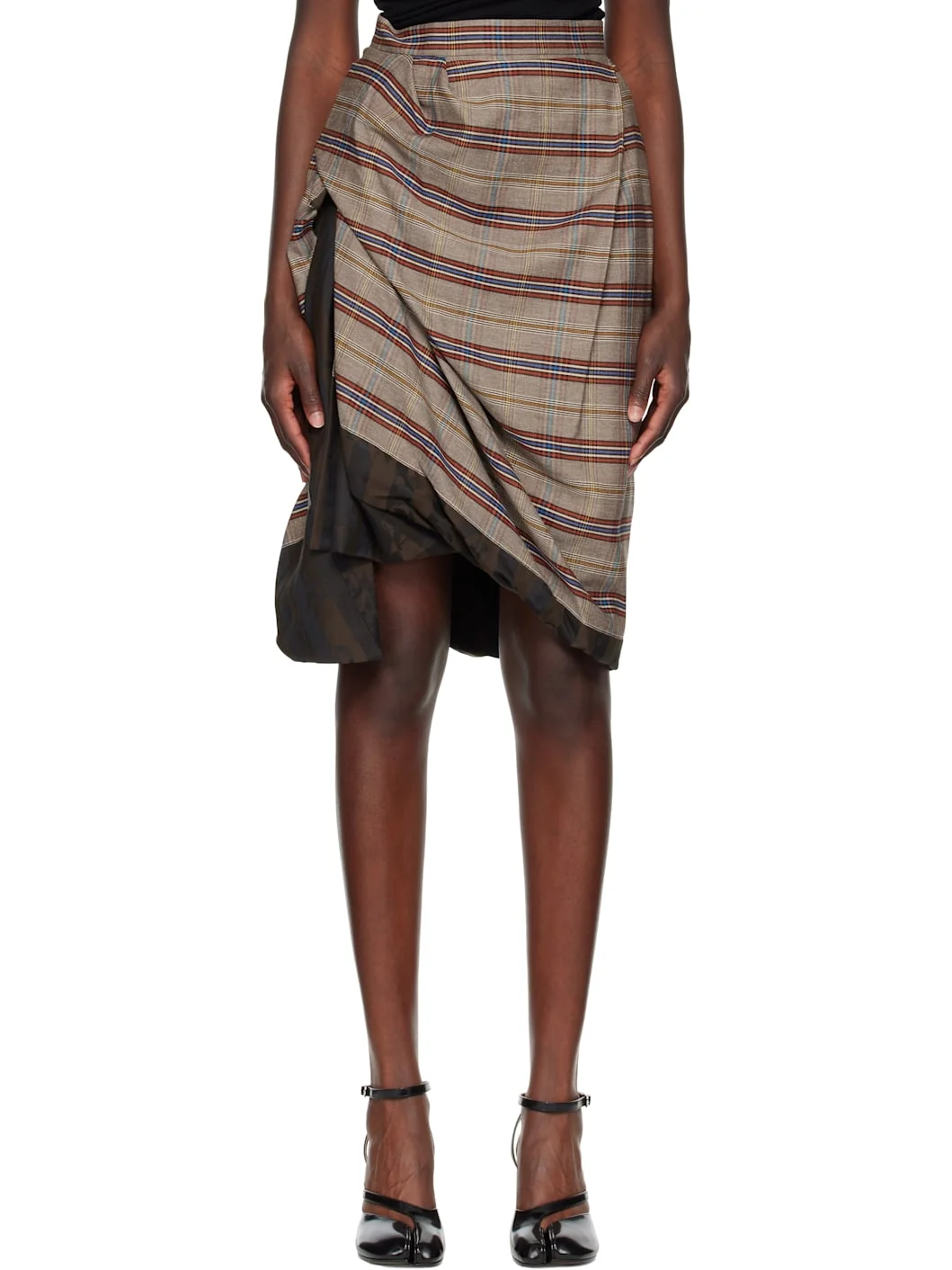 Brown Zoey Midi Skirt - 1