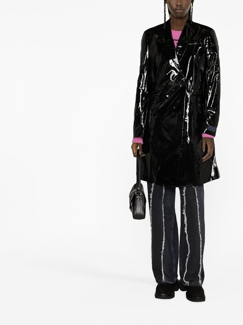 Raf Simons double-breasted cotton coat outlook