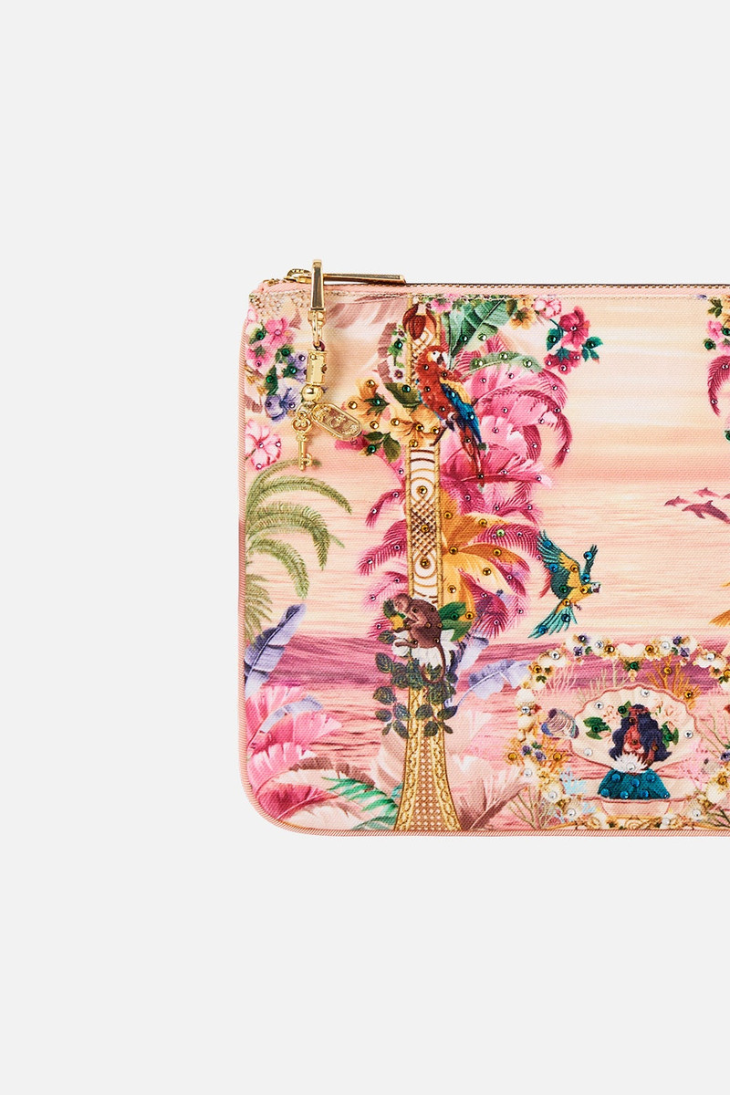 CAMILLA SMALL CANVAS CLUTCH outlook