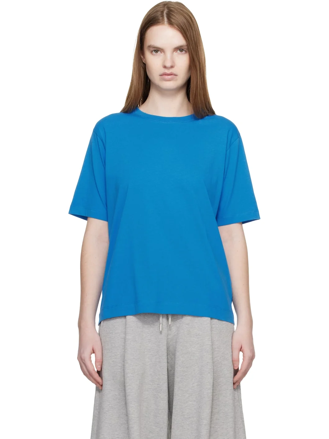 Blue Cotton T-shirt - 1