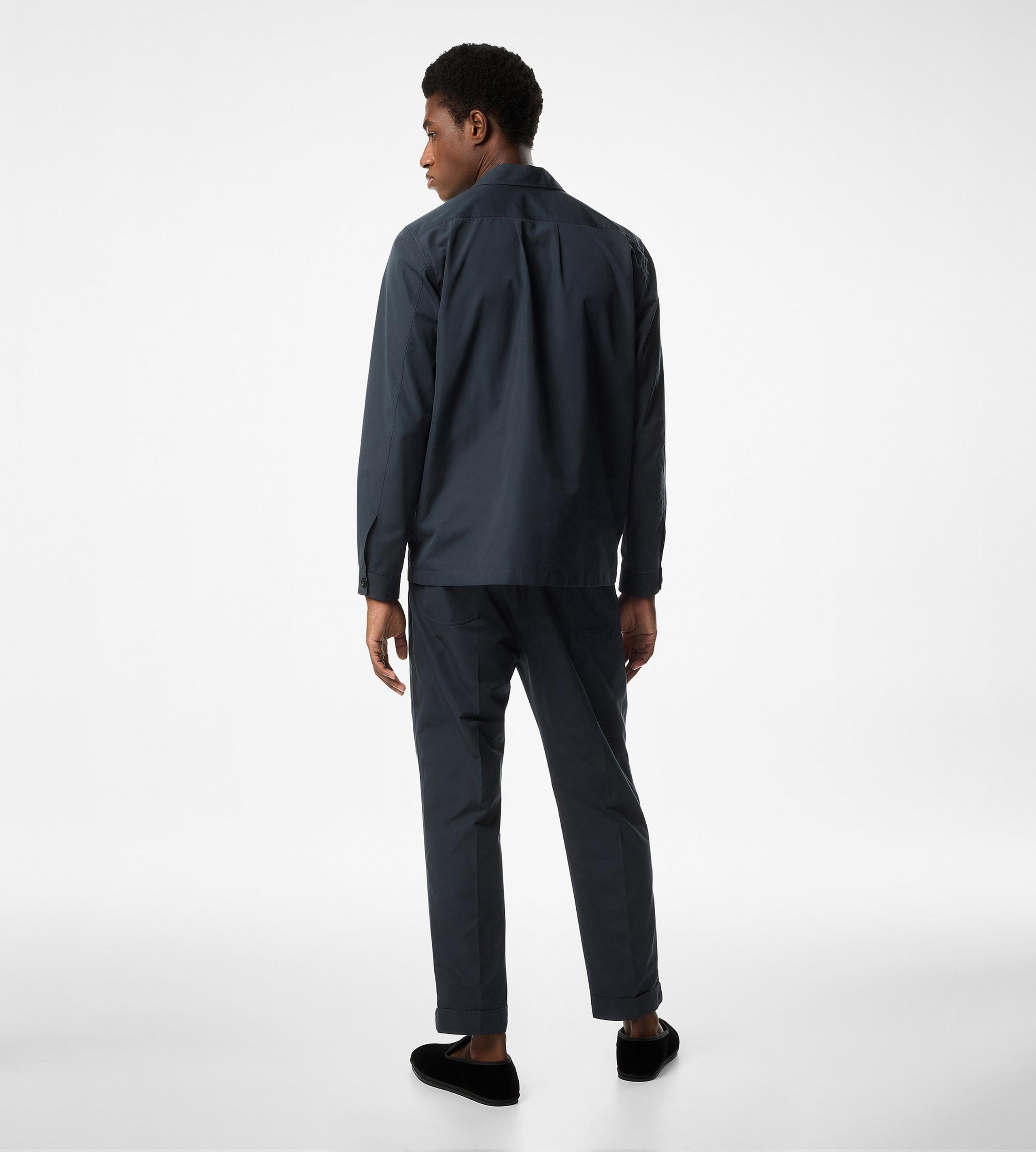 BRUSHED COTTON SILK PAJAMA SHIRT - 3