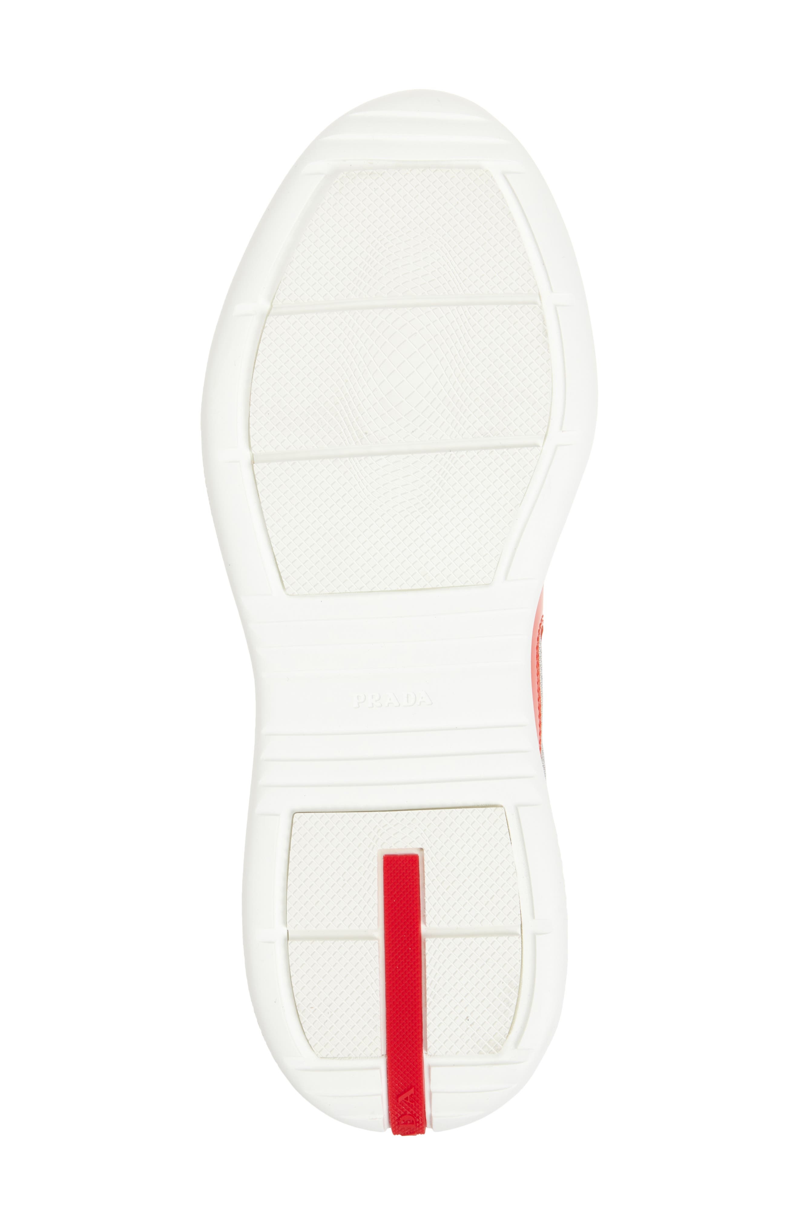 Prada America's Cup Sneaker in Mandarino/Argento at Nordstrom - 6