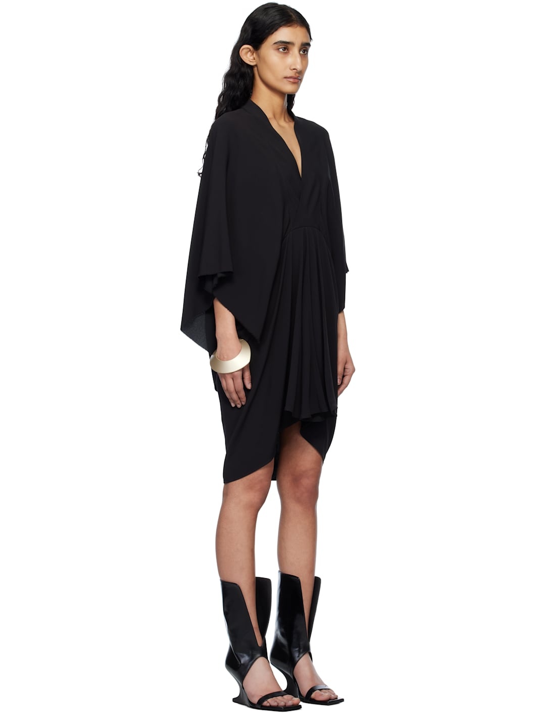 Black Hollywood Half Moon Minidress - 2