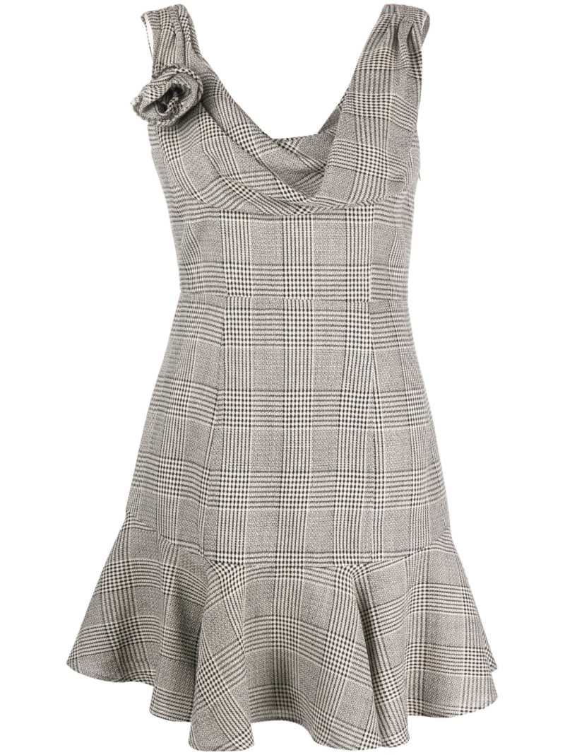 Prince of Wales draped minidress - 1