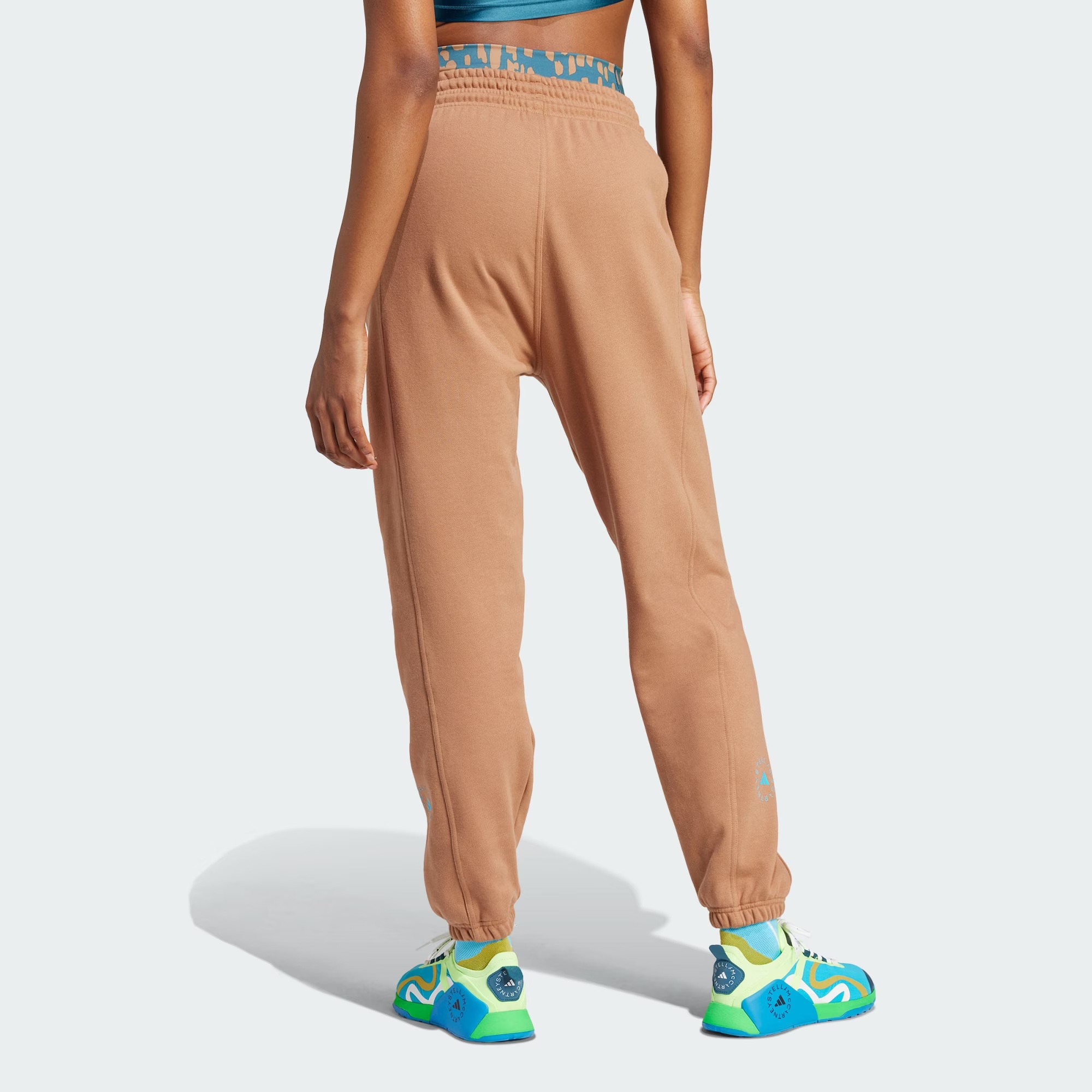 (WMNS) adidas by Stella McCartney Regular Sweat Pants 'Brown' IU0875 - 3