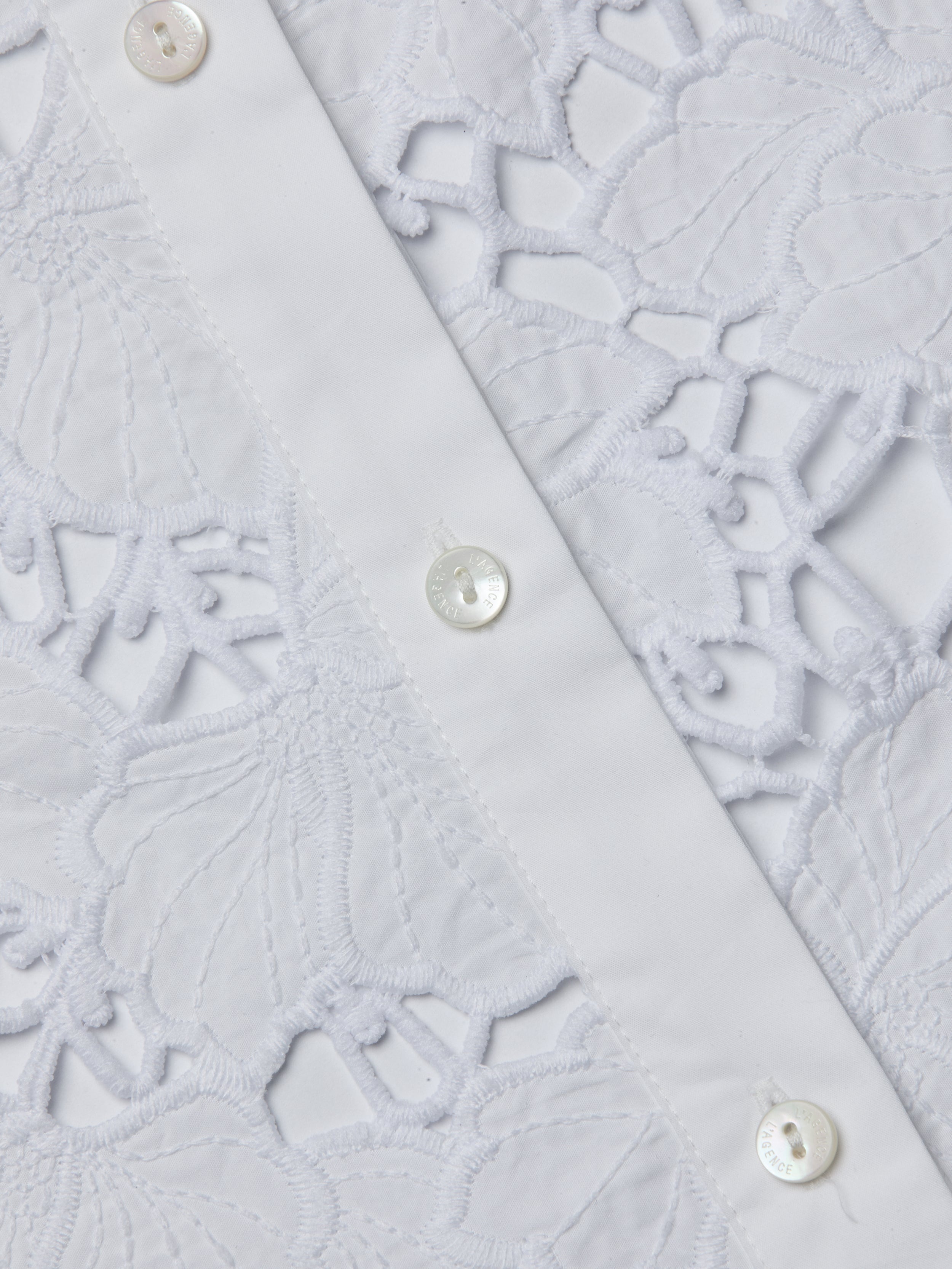 Emilio Lace Midi Shirt Dress - 8