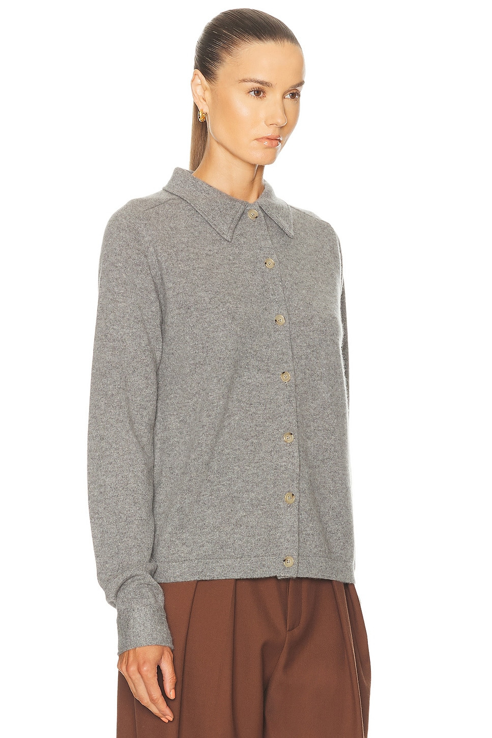 Raglan Sleeve Cashmere Cardigan - 2