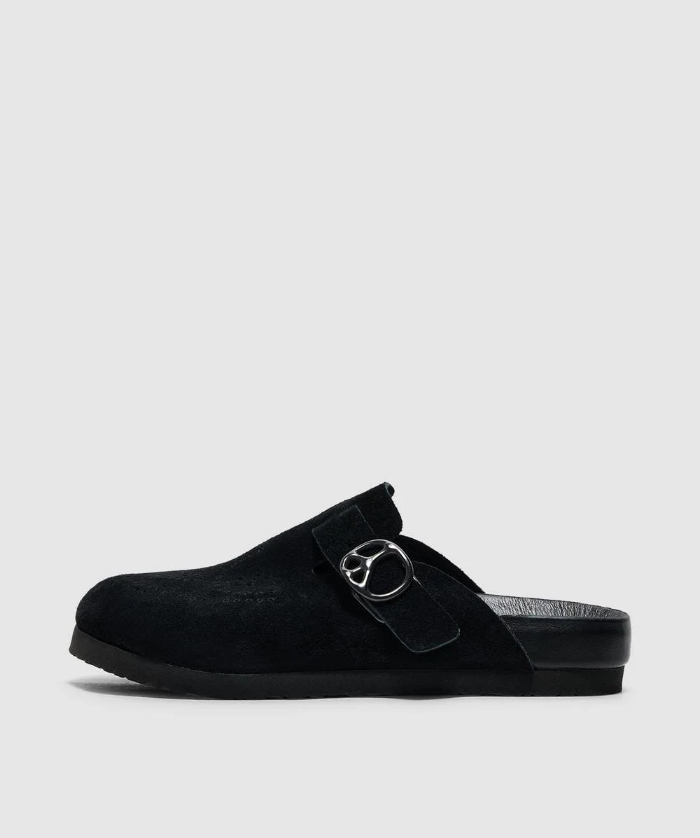 Suede clog sandal - 1