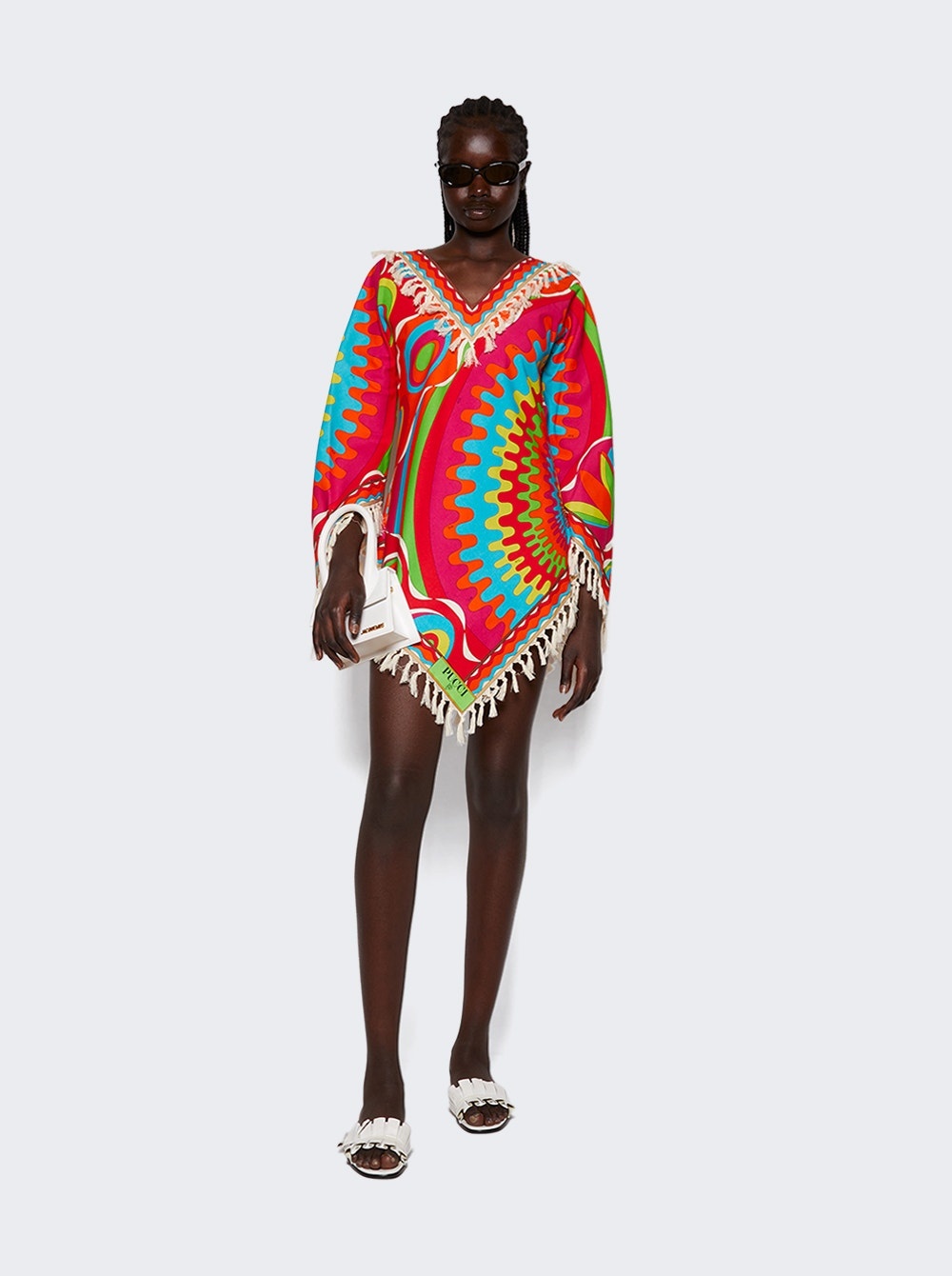 Bersaglio Printed Tassel Kaftan Red - 2