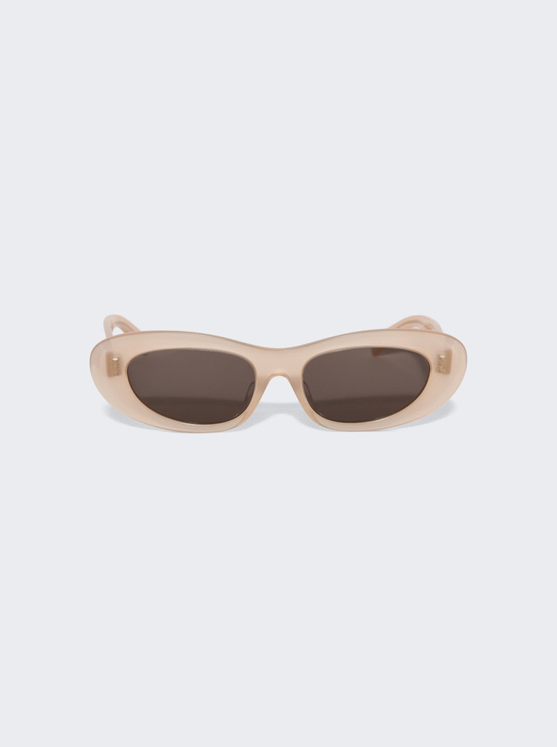 Oval Cat Eye Sunglasses Pink 1