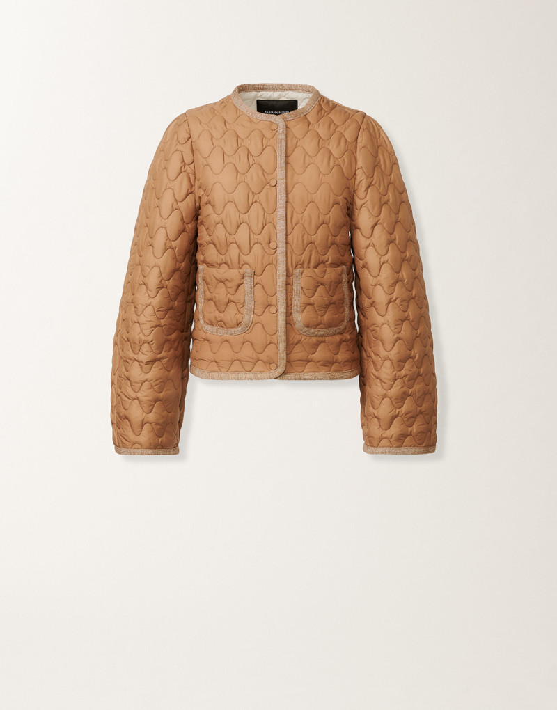 Quilted technical down jacket 1
