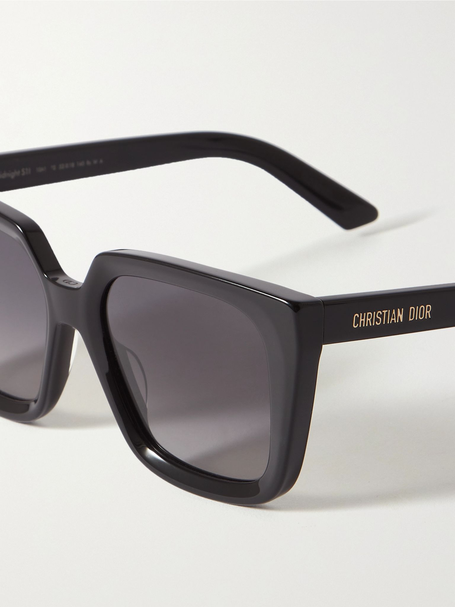 DiorMidnight S1I oversized square-frame acetate sunglasses Black - 3