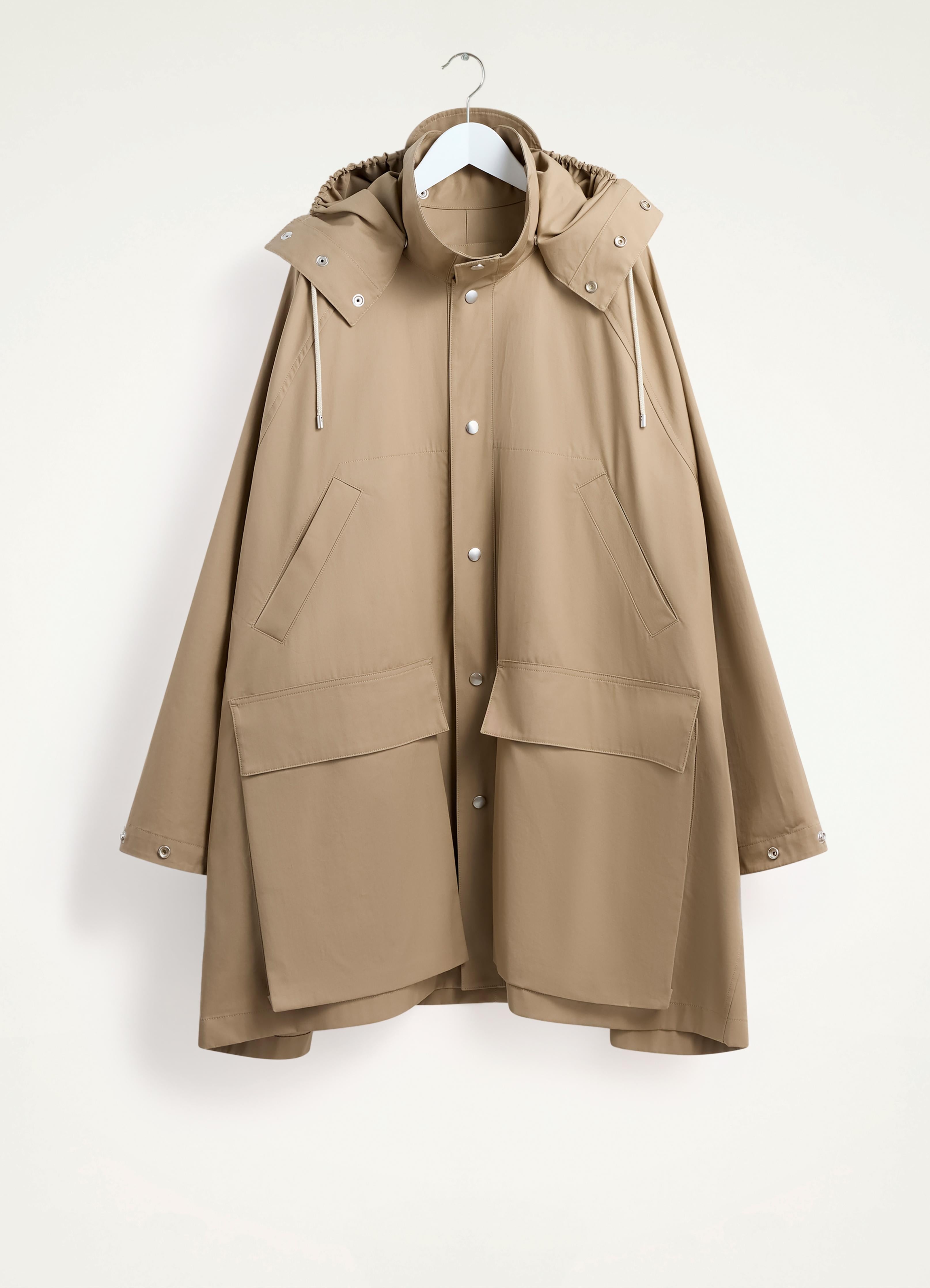 Lemaire RAINCOAT WITH DETACHABLE HOOD | REVERSIBLE Lemaire RAINCOAT WITH DETACHABLE HOOD | REVERSIBLE