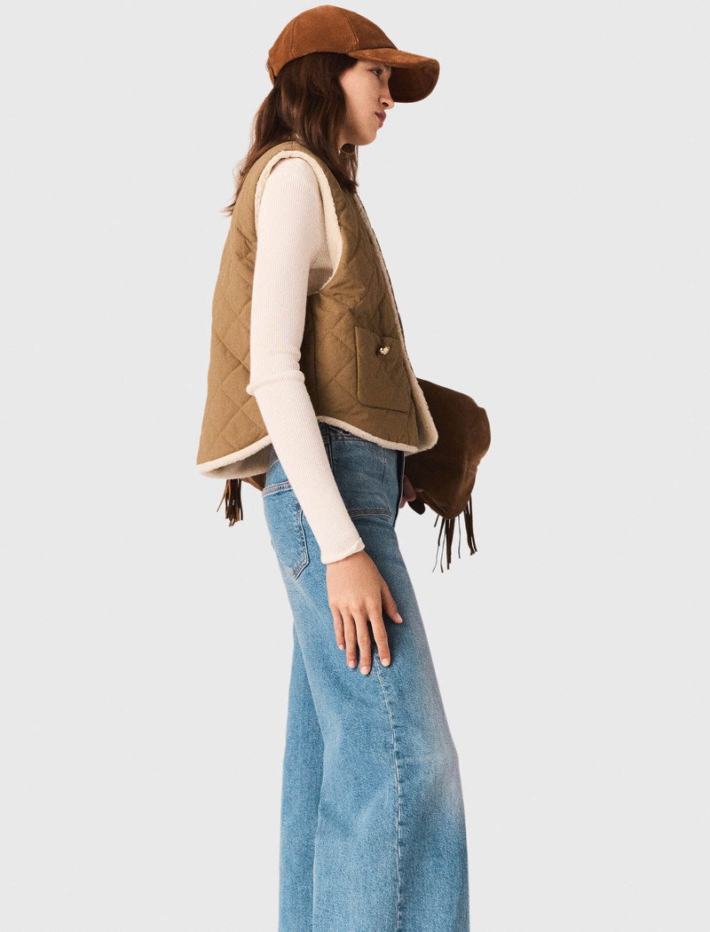 Short sleeveless puffer jacket 3