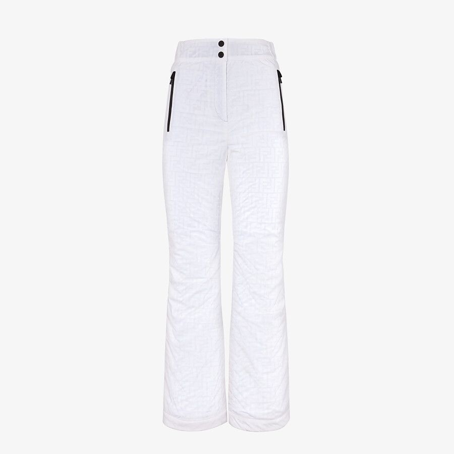 White tech fabric pants - 4