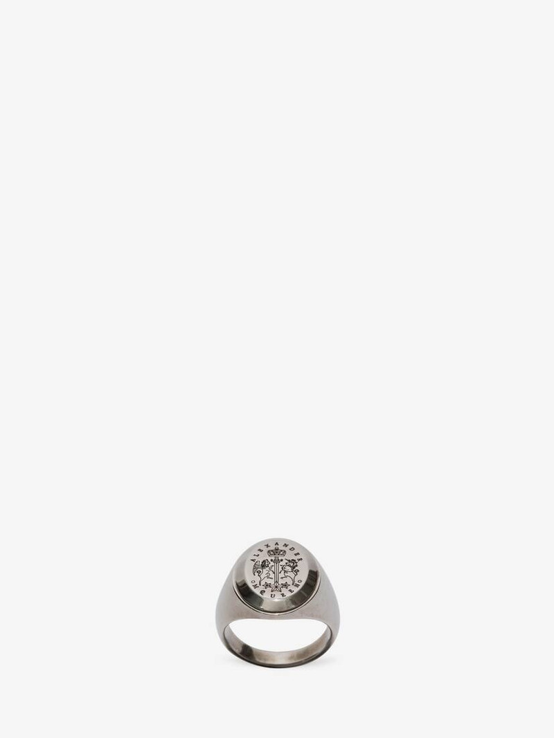 Signet Ring in Antique Silver - 1