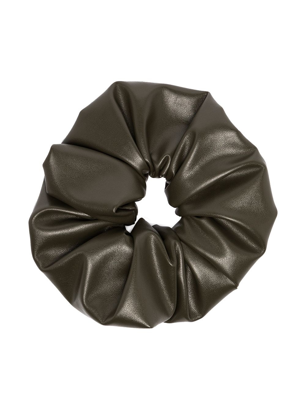 Janelle faux-leather scrunchie - 1