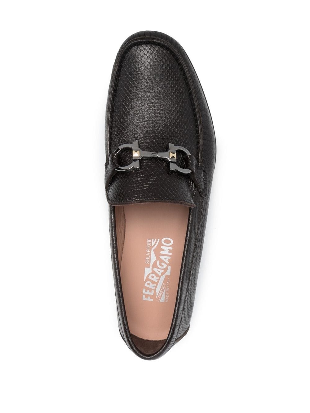 Gancini leather loafers - 4