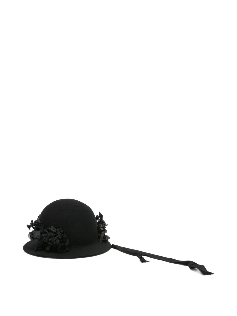 ribbon-detail hat - 2