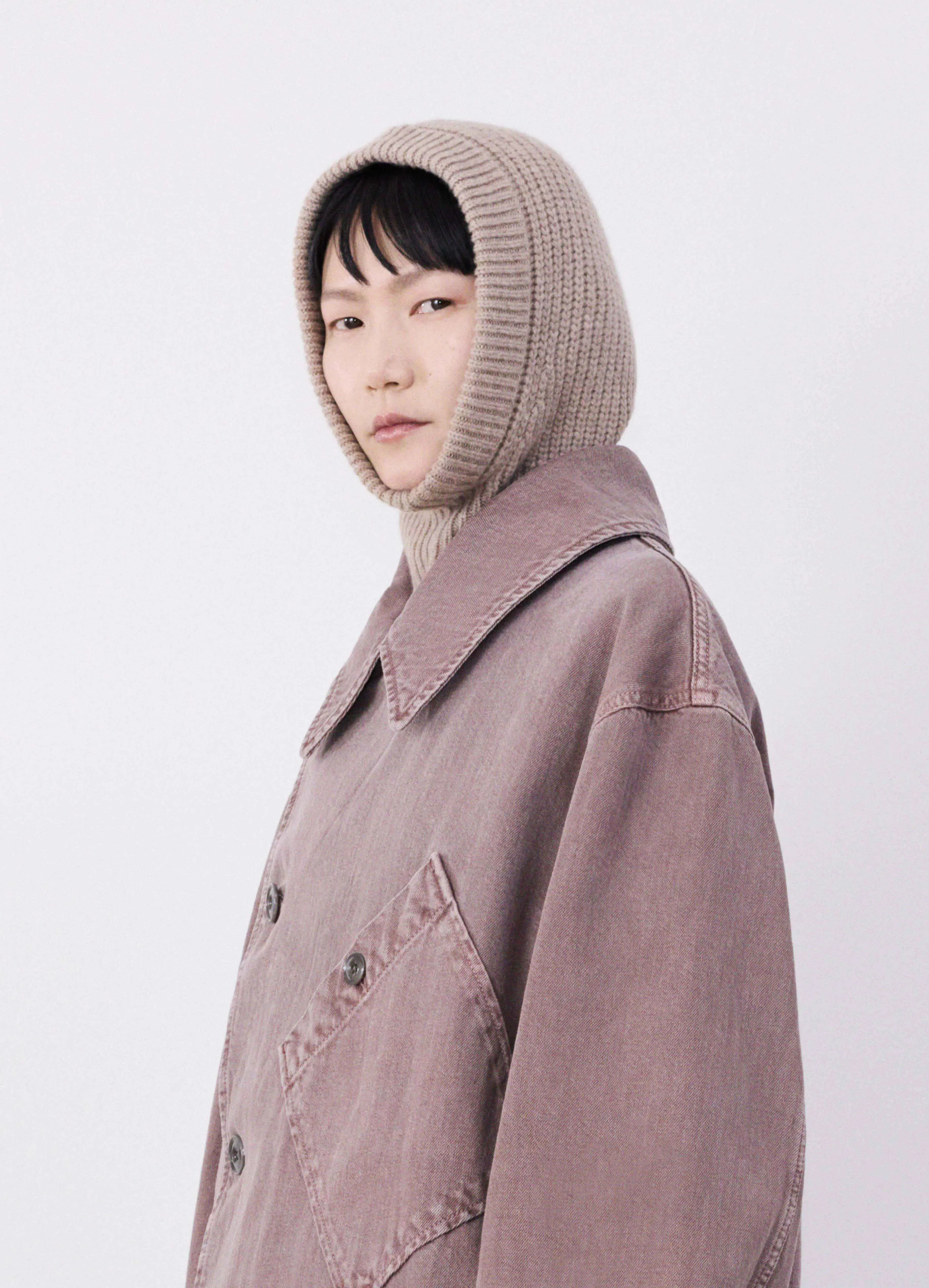 【 LEMAIRE 】HOOD LAMBSWOOL Lemaire HOOD LAMBSWOOL | REVERSIBLE