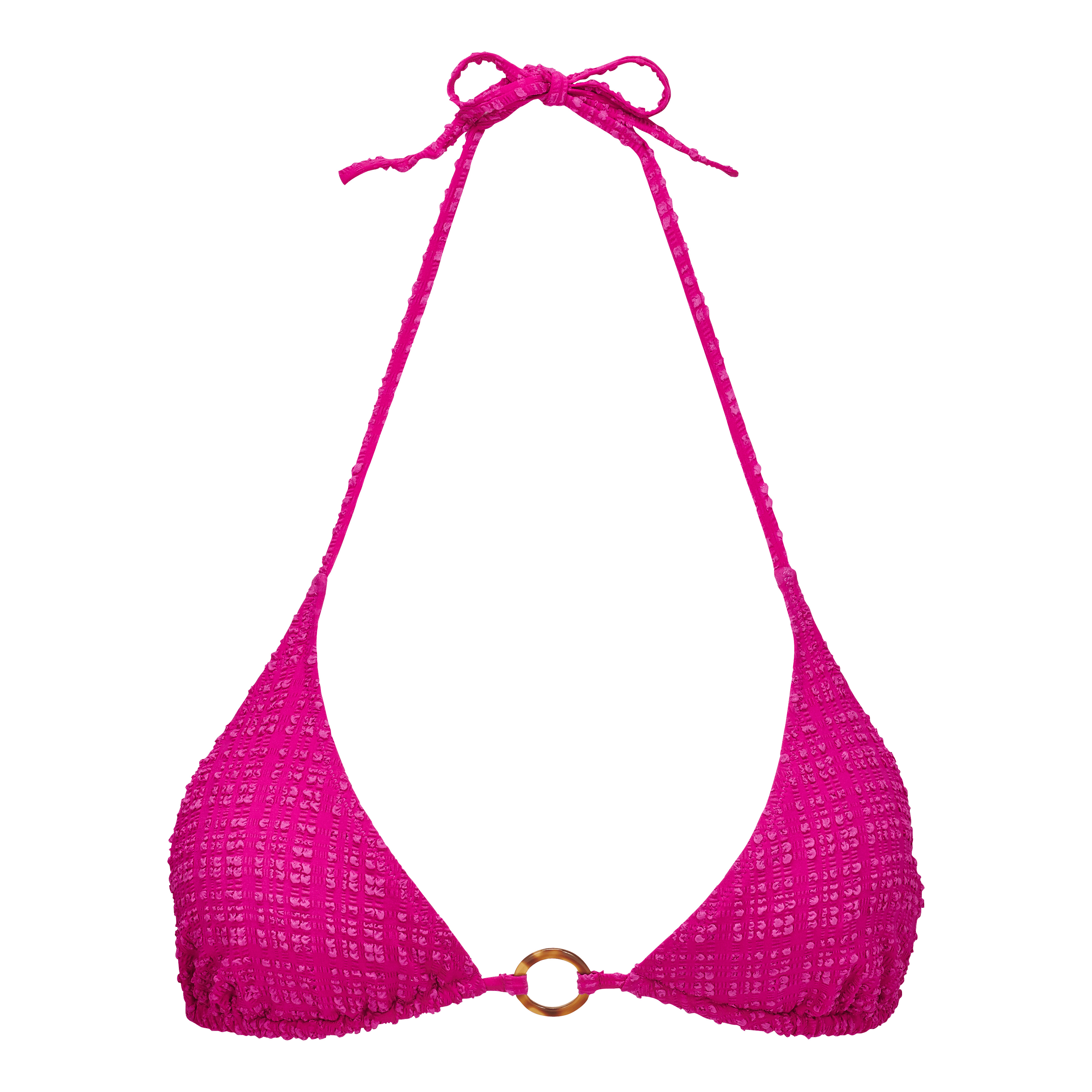 Women Triangle Bikini Top Plumetis - 1