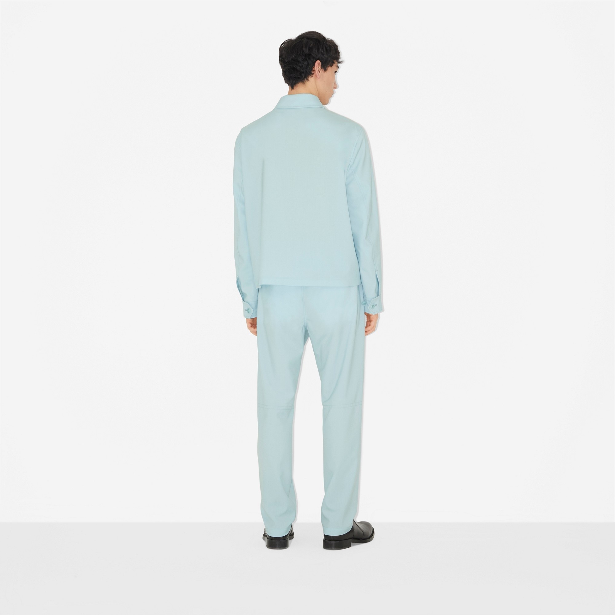 Monogram Motif Wool Tailored Trousers - 4
