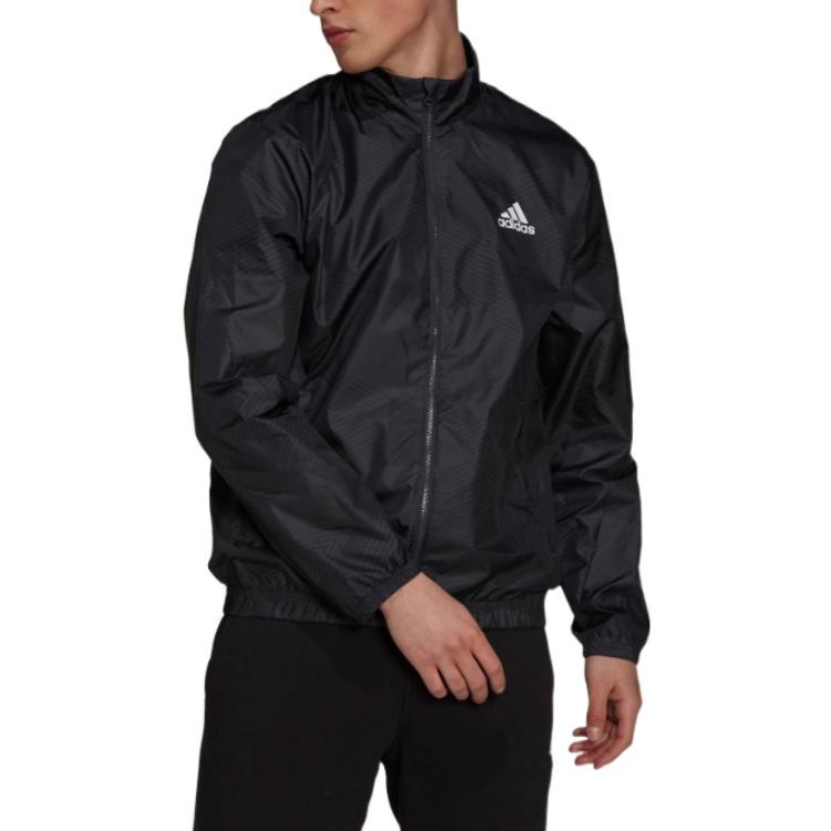 adidas Sportswear Graphic Track Jacket 'Black' H18415 - 2