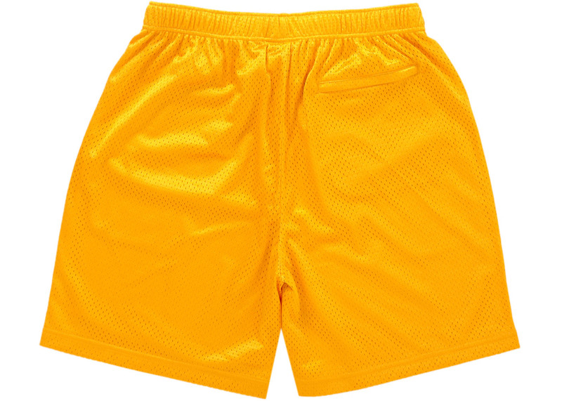 Supreme Supreme Small Box Baggy Mesh Short Gold outlook