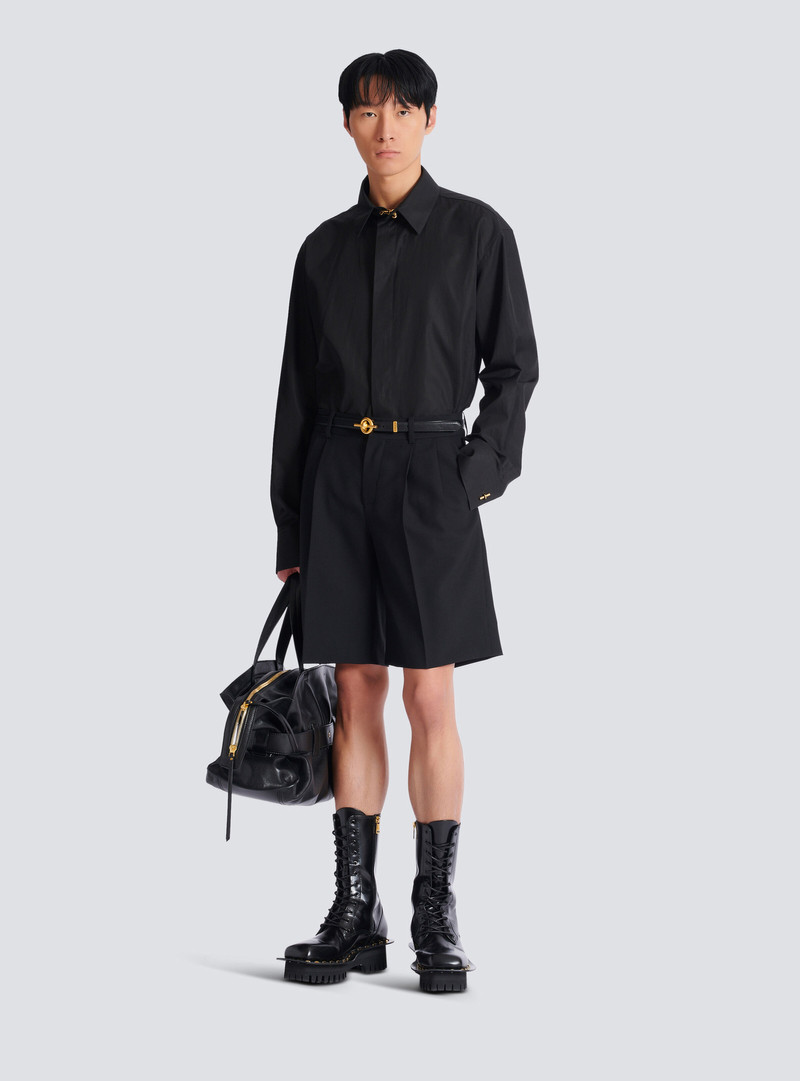 Balmain Asymmetric poplin shirt outlook