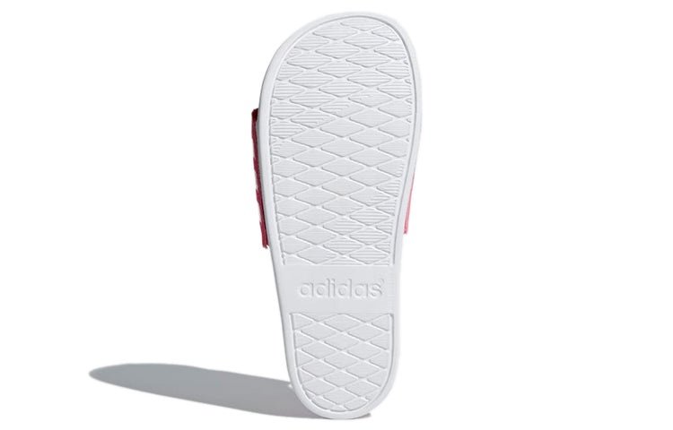 (WMNS) adidas Adilette Comfort 'Rose Red White' B42122 - 6