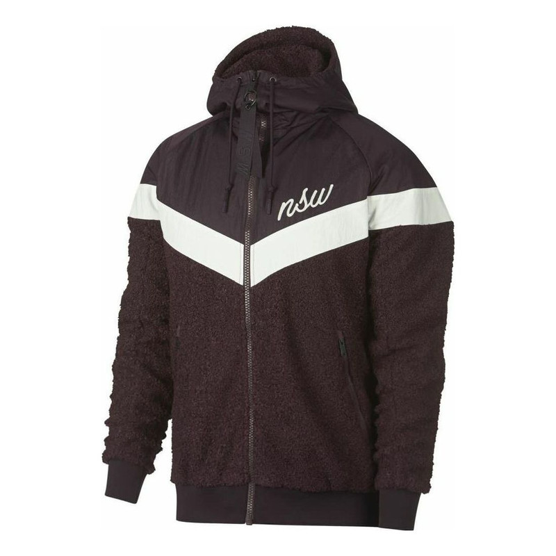 Nike Sportswear Nsw Sherpa Windrunner Full Zip Jackets 'Burgundy Ash' 930316-659 1