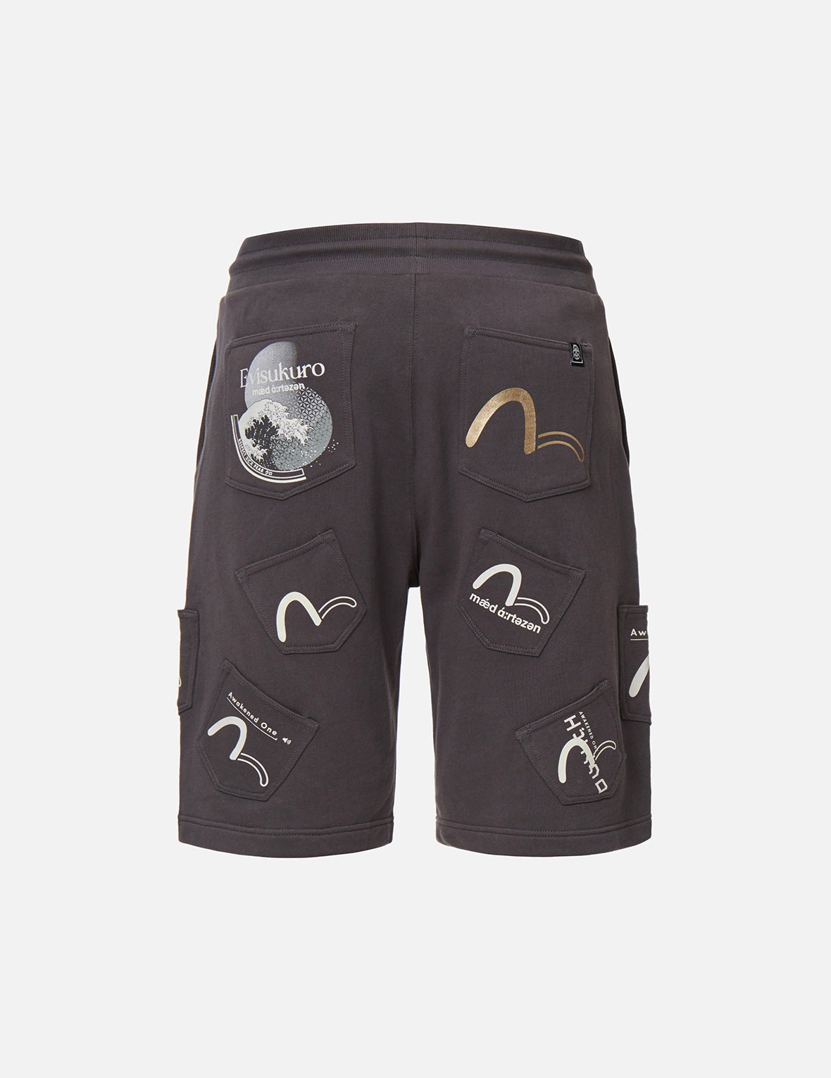 Seagull Print Pocket Sweat Shorts - 7