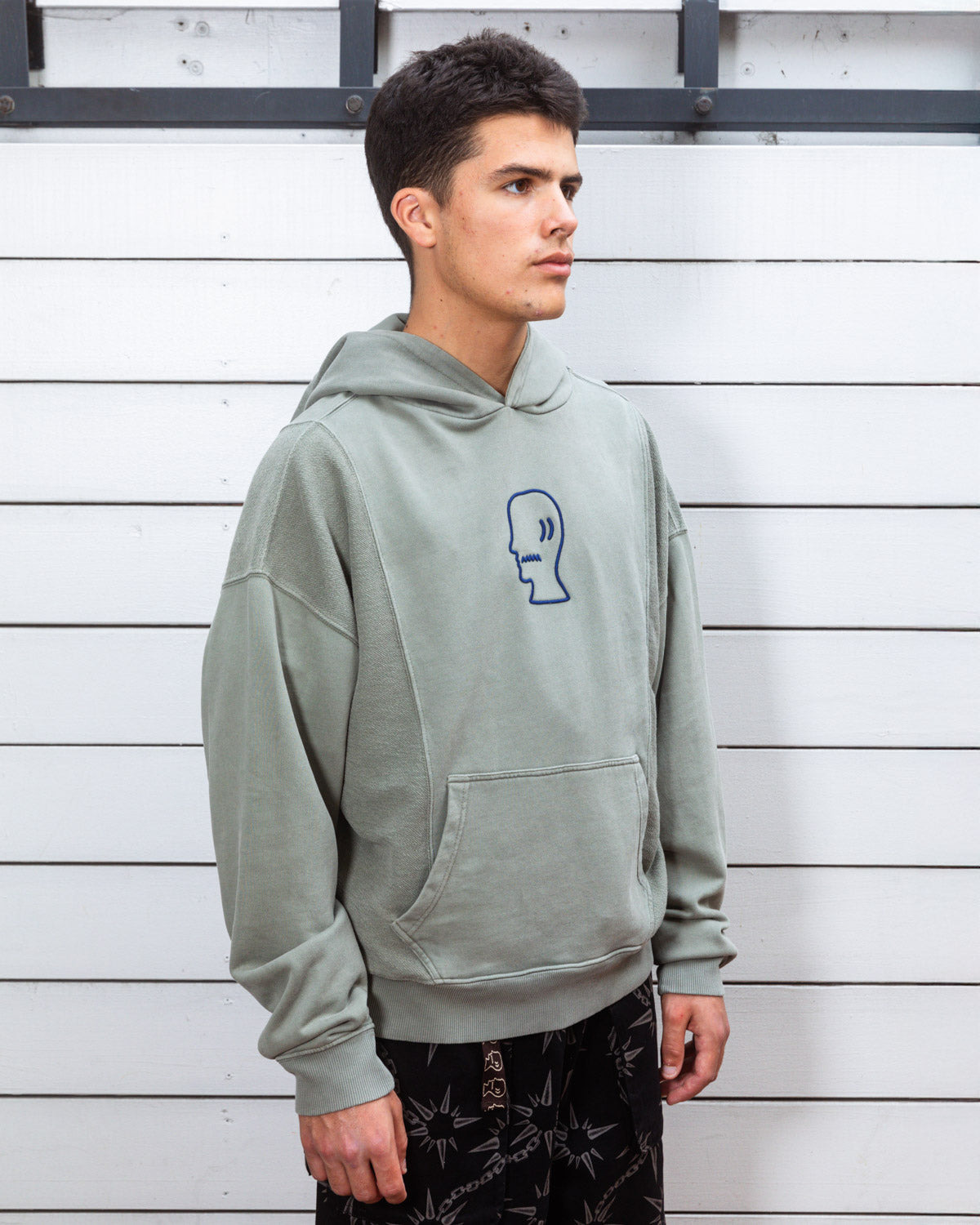 Mendoza Cropped Hoodie - Cement - 5