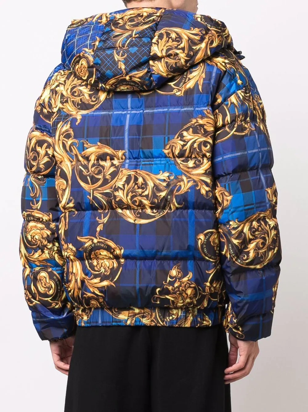 baroque-print jacket - 4